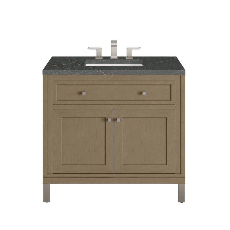 Chicago 36" Single Vanity, Walnut Whisper