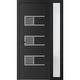 preview thumbnail 29 of 35, VDOMDOORS Manux 8933 | Front Door Exterior Door | Steel | Frame & Hardware Included | 18x80, Matte Black Entry Door Silver - W12+32+12xH80+14