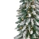 preview thumbnail 10 of 13, Pre-Lit Pencil Flocked Alpine Artificial Christmas Tree - Clear Lights