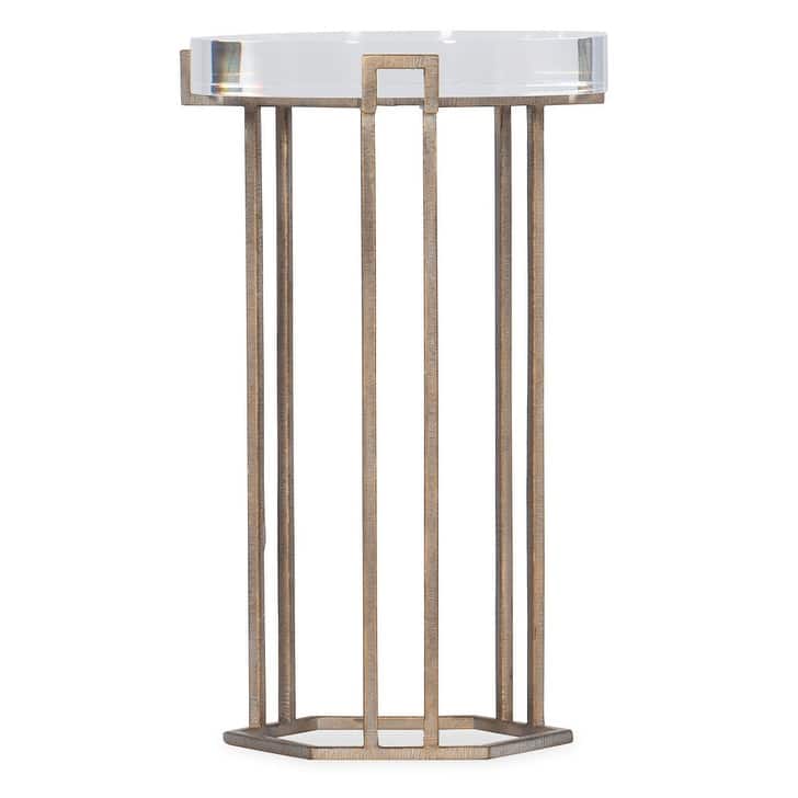 Hooker Furniture Grove 12" Round Modern Urban Industrial End Table