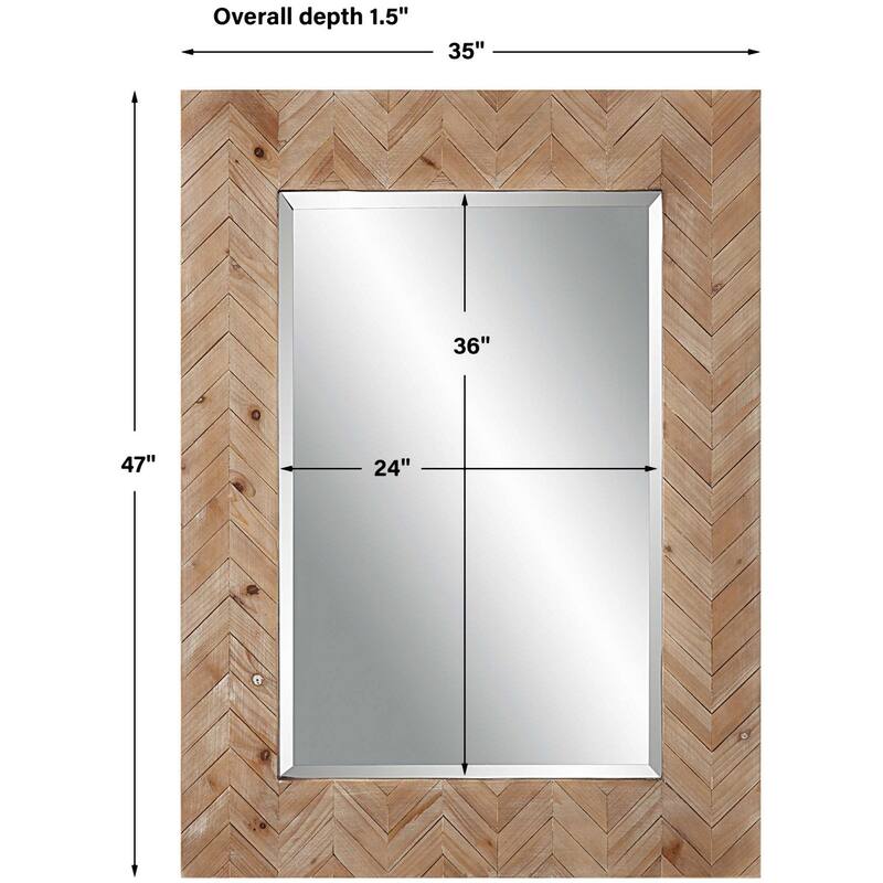 Uttermost 09767 Demetria 35" W x 47" H Contemporary Rectangular Framed