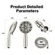 preview thumbnail 10 of 9, YASINU Single-Handle 7-Spray Round High-Pressure Shower Faucet