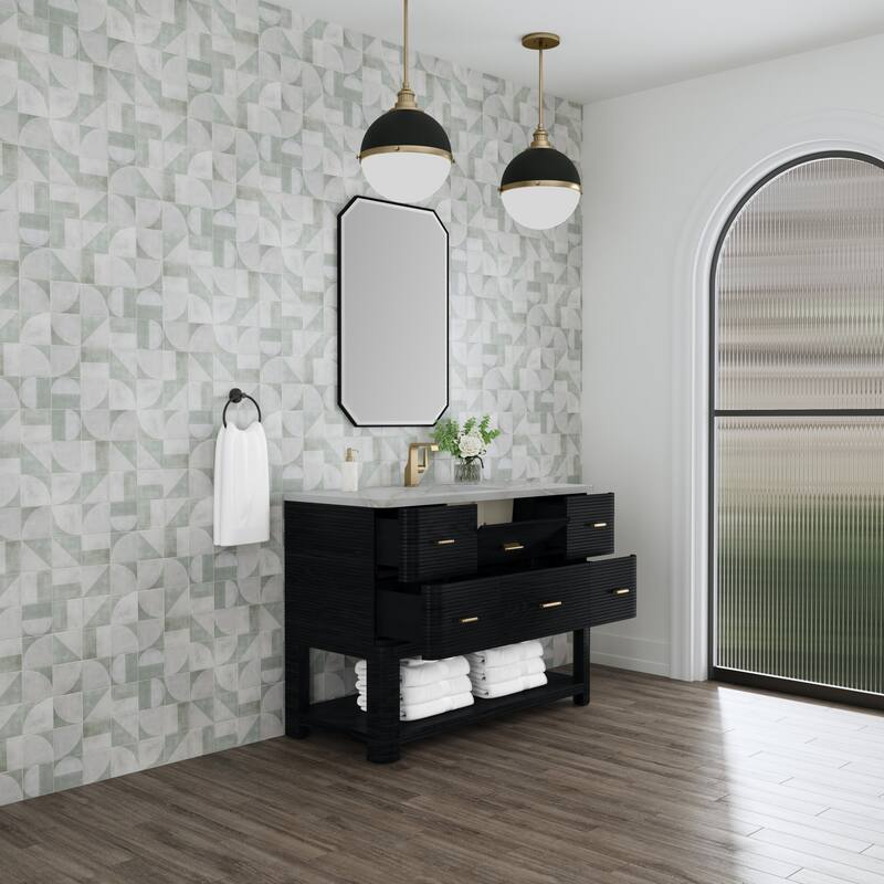 James Martin Vanities D704-V48-3VSL Lucian 48" Free Standing Single