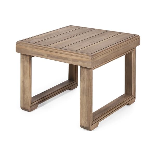 slide 7 of 9, Westchester Acacia Wood Side Table by Christopher Knight Home Brown