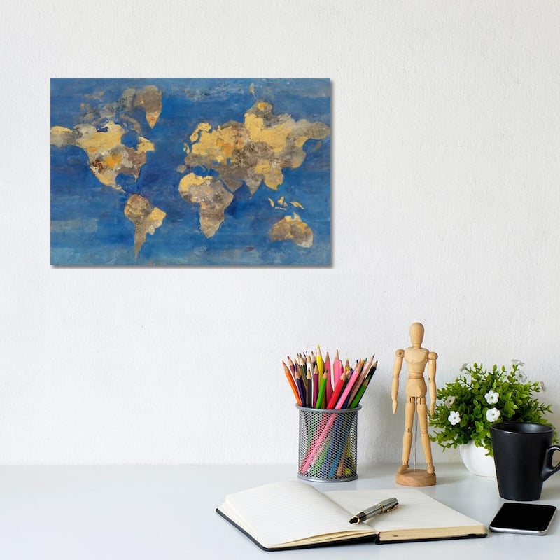 iCanvas "Golden World" by Albena Hristova Canvas Print - 8x12x0.75