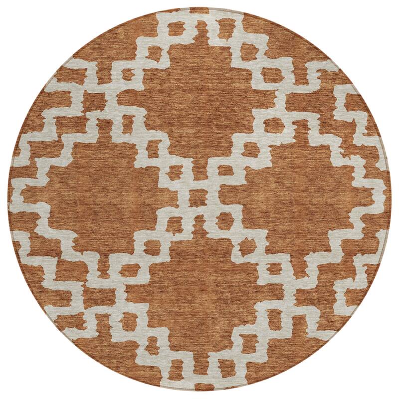 HomeRoots Geometric Transitional Rectangle Outdoor Rug