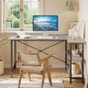 preview thumbnail 20 of 113, Small L Shaped Desk with Storage Shelves Corner Computer Desk