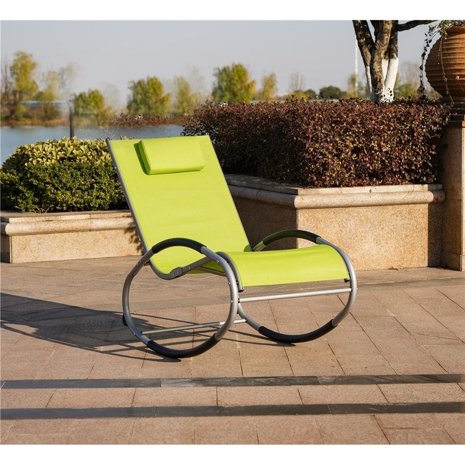 2-Piece Patio Rocking Chair Set for Outdoor Relaxation-image