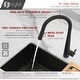 preview thumbnail 8 of 54, STYLISH Kitchen Sink Faucet Single Handle Pull Down Dual Mode Stainless Steel Polished