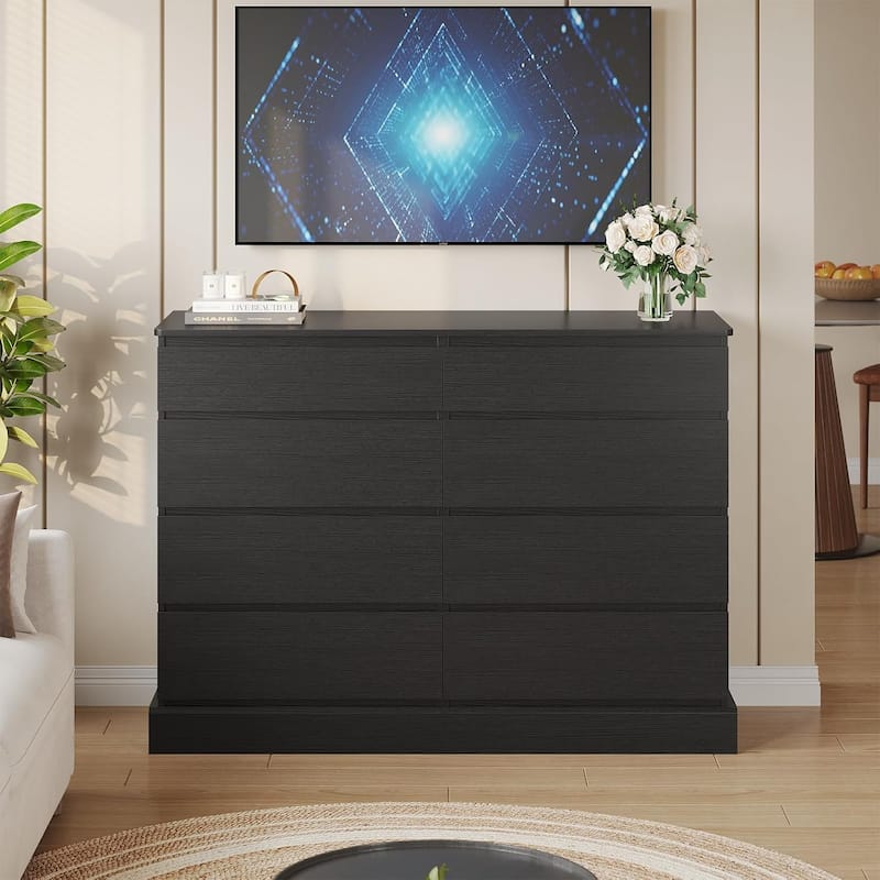 Bedroom Dresser Charging Station Storage Drawers Chest of Drawers