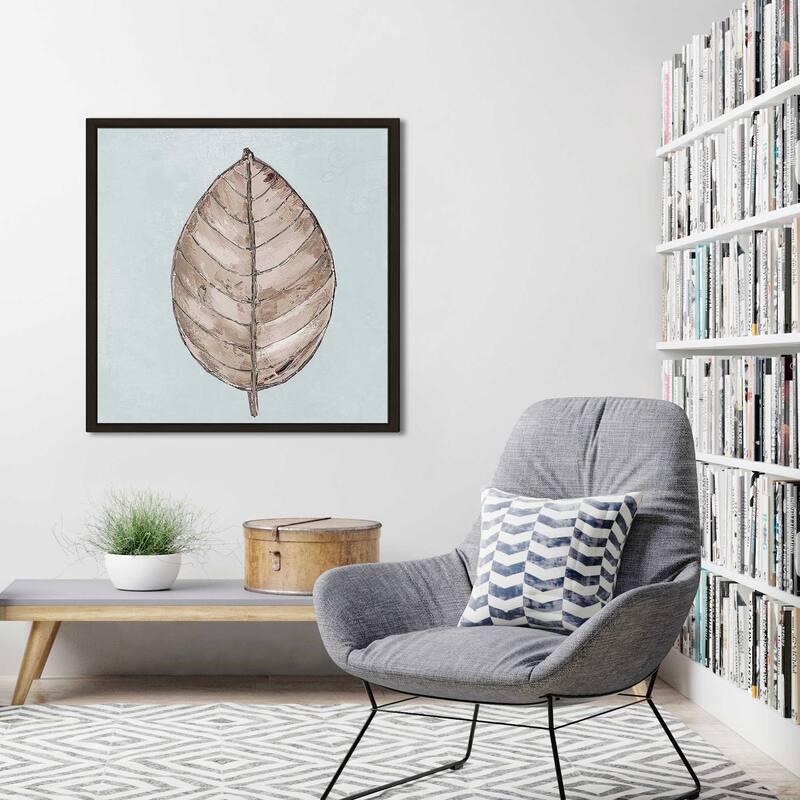 "Neutral New Leaf III" Print on Floating Canvas