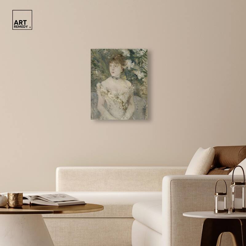 Young Girl in a Ball Gown Canvas by Art Remedy, Gallery Wrapped