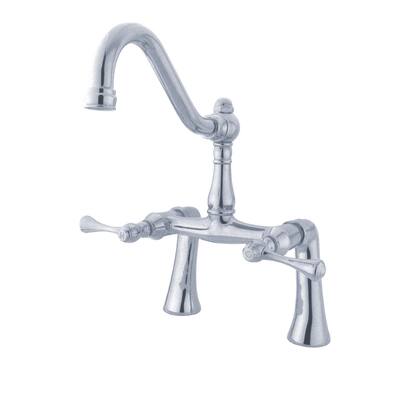 Kingston Brass Restoration 7 in. Center Deck Mount Clawfoot Tub Faucet
