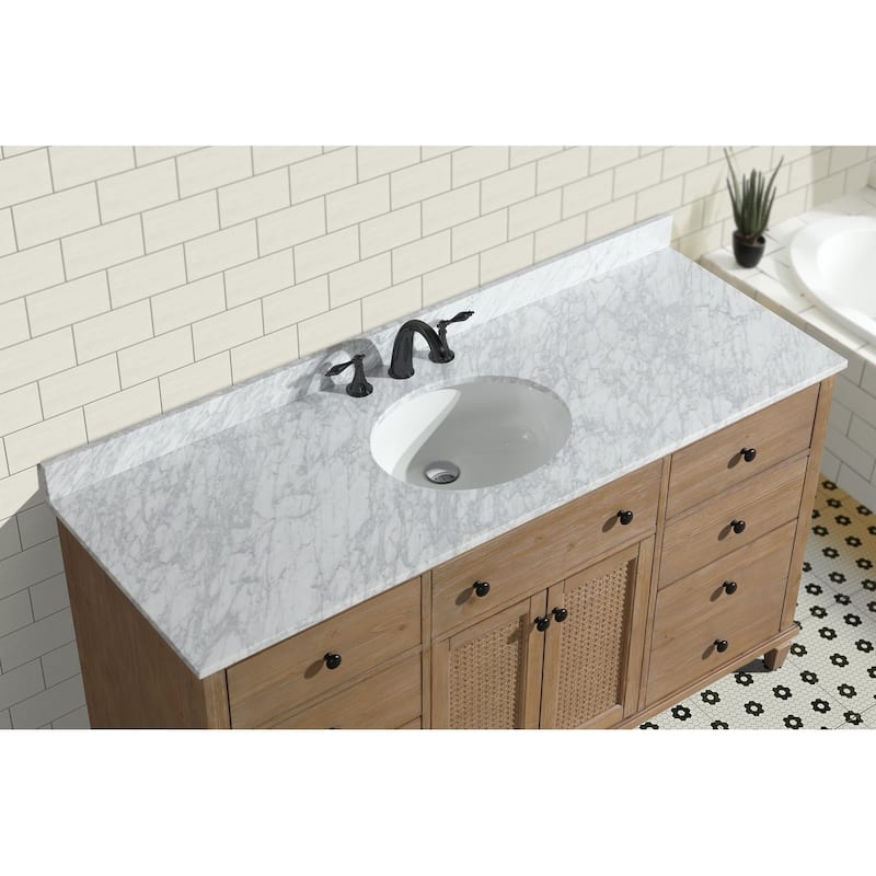 Ari Bath Annie 60" Bathroom Vanity Weathered Fir