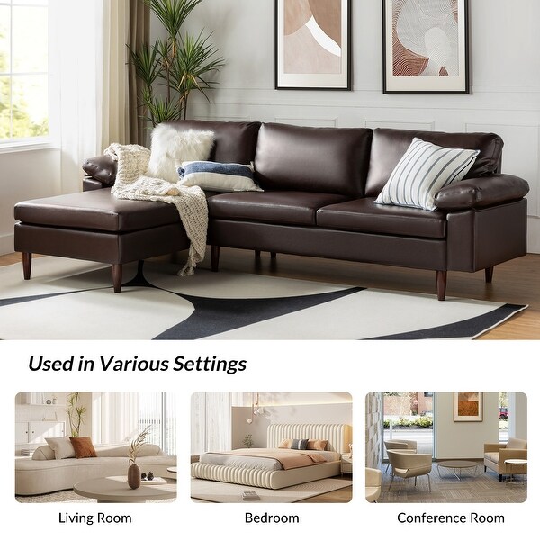 Used leather sectional couch sale