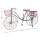 preview thumbnail 20 of 30, Colorful Metal Vintage Whimsical Eclectic Bicycle Plant Stand - 54 x 18 x 32