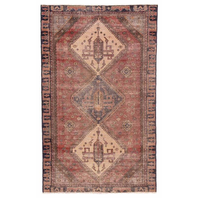 ECARPETGALLERY Hand-knotted Antalya Vintage Red Wool Rug - 4'9 x 7'10