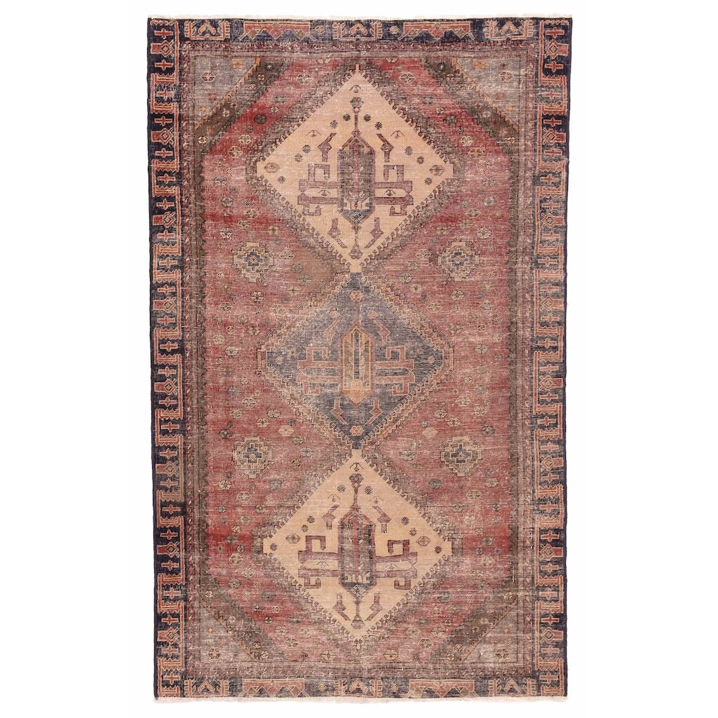 ECARPETGALLERY Hand-knotted Antalya Vintage Red Wool Rug - 4'9 x 7'10