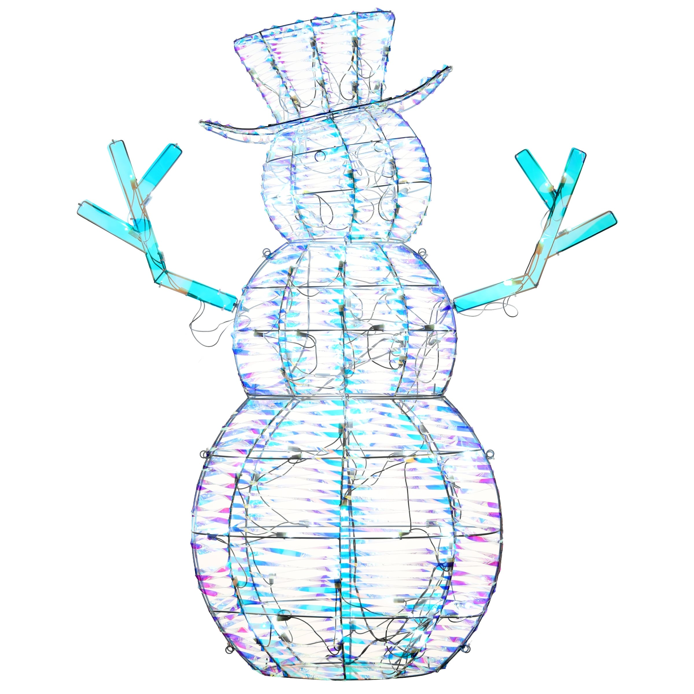 National Tree Company 4 ft. Pre-Lit Iridescent Snowman - 4 ft