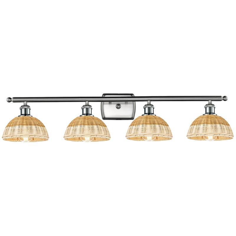 Innovations Lighting 516-4W-8-38 Bristol Natural II Vanity Bristol - Brushed Satin Nickel / Natural