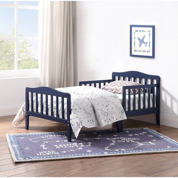 slide 2 of 4, Blaire Toddler Bed Navy Blue suitable for kids'bedroom Navy Blue