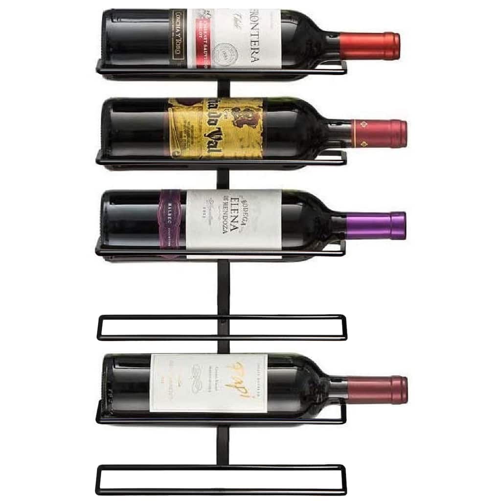 Sorbus Wall Mount Metal Wine Rack - 6 Level Wine Rack Wall Mounted for Wine Bottles