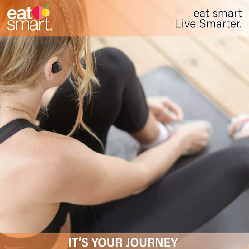 Eat Smart Precision Digital Body Scale - Clear & Silver