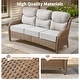 preview thumbnail 158 of 199, Outdoor Patio Sofa Swivel Chair with 6-Inch Thick Cushions Set