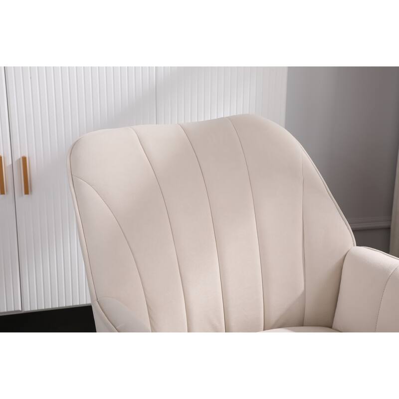 Modern Velvet Easy Assemble Sherpa Armchair for Living Room,Bedroom