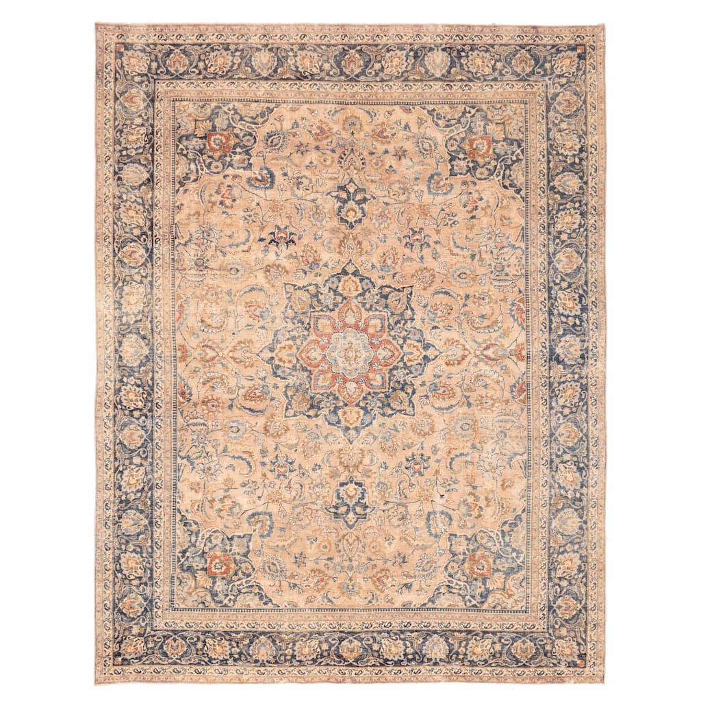 ECARPETGALLERY Hand-knotted Antalya Vintage Blush Wool Rug - 9'3 x 12'0