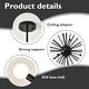 preview thumbnail 8 of 16, Sputnik Chandelier Mid Century Modern Brushed Nickel Chandeliers Industrial 24-Light Starburst Pendant Light
