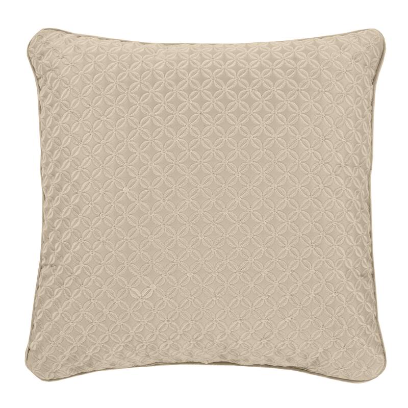 J. Queen New York Lyndon 16" Square Decorative Throw Pillow - Pearl