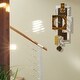 preview thumbnail 14 of 17, Statements2000 Geometric Metal Wall Clock Decor by Jon Allen - 32" x 13"