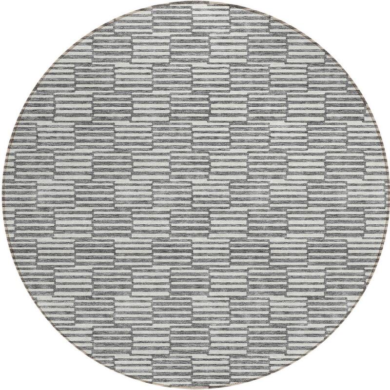HomeRoots Geometric Transitional Rectangle Outdoor Rug