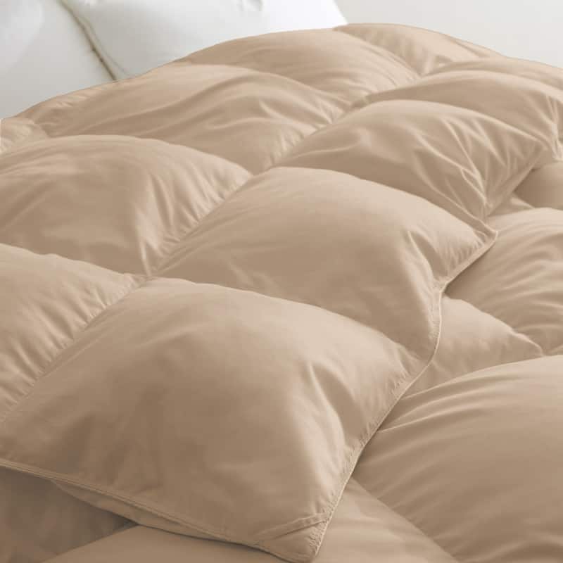 Heavyweight Extra Warmth White Goose Feather Down Fiber Duvet Comforter Insert