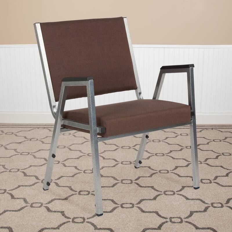 4 PK 1500 lb. Rated Antimicrobial Bariatric Reception Arm Chair
