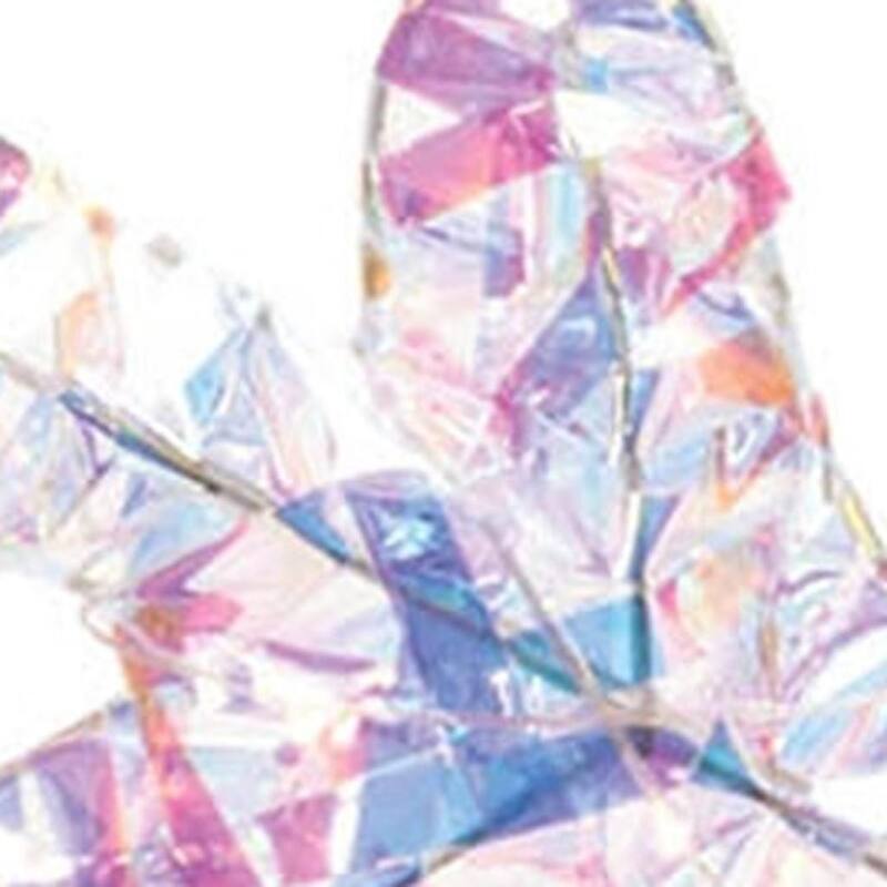 HomeRoots Set of Two White Iridescent LED Lighted Holiday Snowflake Christmas Ornaments