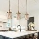 preview thumbnail 1 of 14, Alisar Modern Gold Mini Pendant Lights Statement French Country Distressed White Wood Beads for Kitchen Island