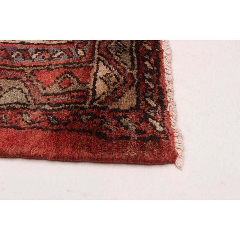 ECARPETGALLERY Hand-knotted Anadol Red Wool Rug - 3'7 x 9'9