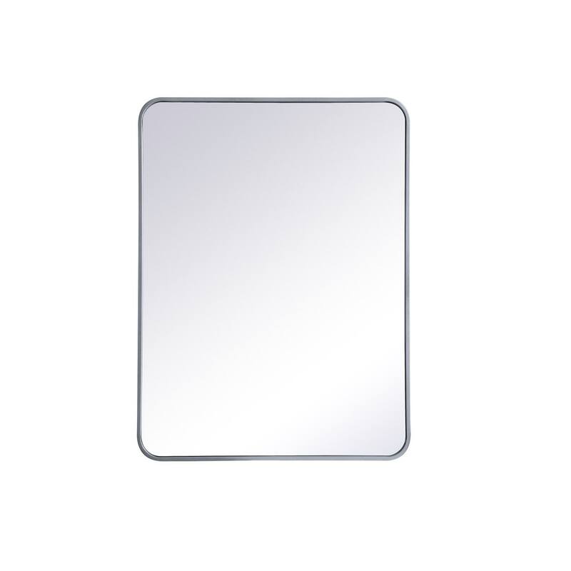 Ezra Soft Corner Metal Rectangular Mirror