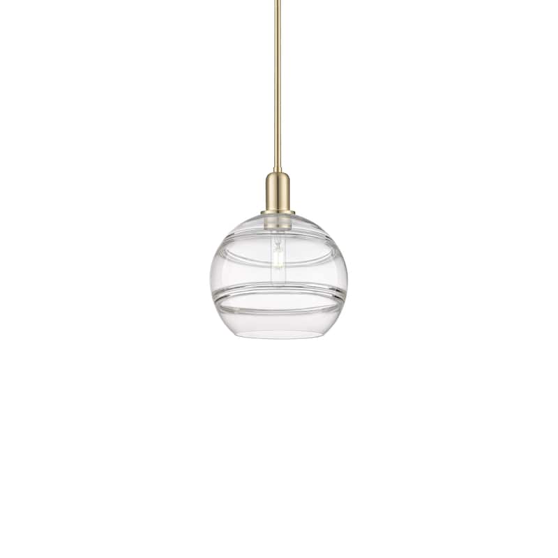 Innovations Lighting 716-1S-13-10 Rochester Pendant Rochester 10" Wide - Champagne Bronze / Clear