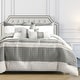preview thumbnail 1 of 3, Wellco Bedding Comforter Set Bed In A Bag - 7 Piece Luxury Bedding Sets - Oversized Bedroom Comforters, White and Grey White&Grey - Queen