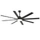 preview thumbnail 80 of 128, Sofucor 52/66/72/76/84Inch Large Ceiling Fan with Dimmable LED Light ,Remote&APP Control,8 Blades for Large Living Room,Porch 84 Inch - Black and Aluminum Blades