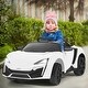 preview thumbnail 35 of 42, 12V 2.4G RC Electric Vehicle with Lights - 46" x 28.5" x 19" (L x W x H) White