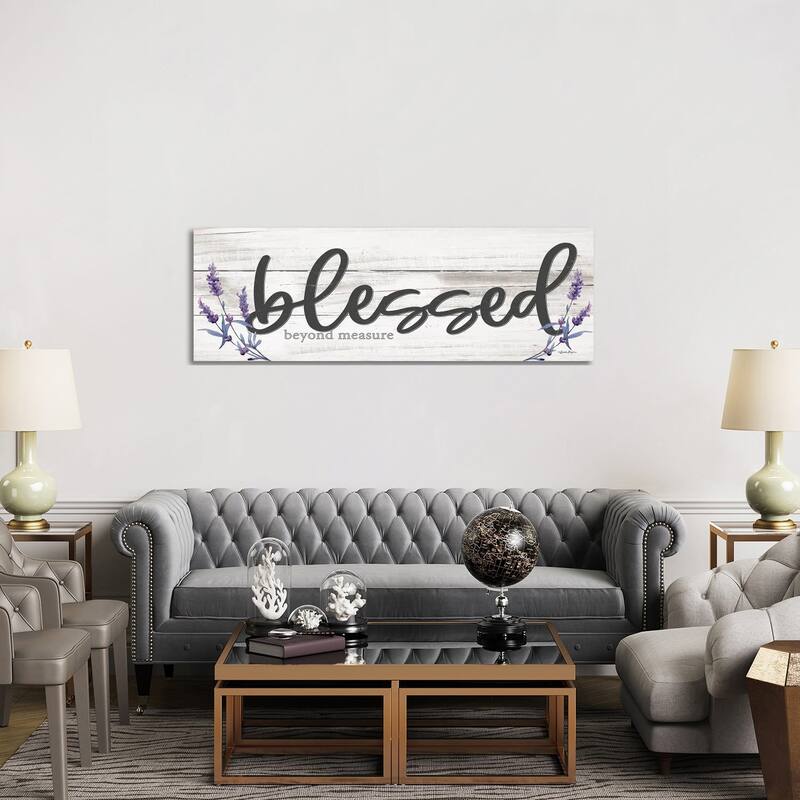 iCanvas "Blessed Beyond Measure" by Susie Boyer Canvas Print - 20x60x1.5