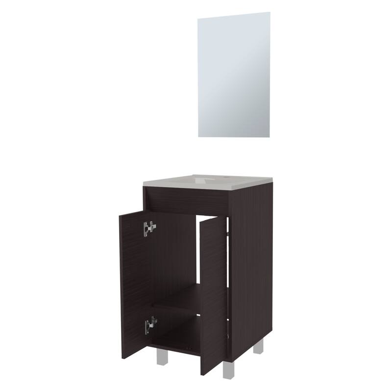 Bathroom Cabinet with 2 Doors, White