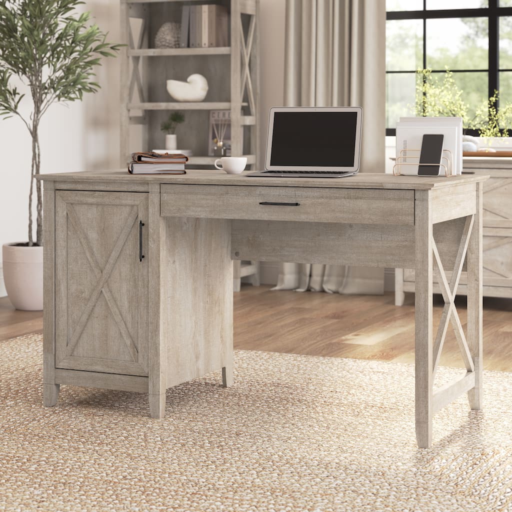 Key West 54W Computer Desk with Storage by Bush Furniture