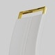 preview thumbnail 17 of 18, 2 Piece Dining Chairs Set,Modern Fashion Kitchen Vanity Patio Club Guest Office Chair,Plating Golden Metal Legs