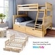 preview thumbnail 9 of 42, Max and Lily Twin over Full Bunk Bed with Under Bed Storage Drawers