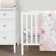 preview thumbnail 5 of 4, Sweet Jojo Designs Pink Watercolor Floral Girl 3pc Mini Crib Bedding Set White Shabby Chic Polka Dot Boho Bohemian Farmhouse